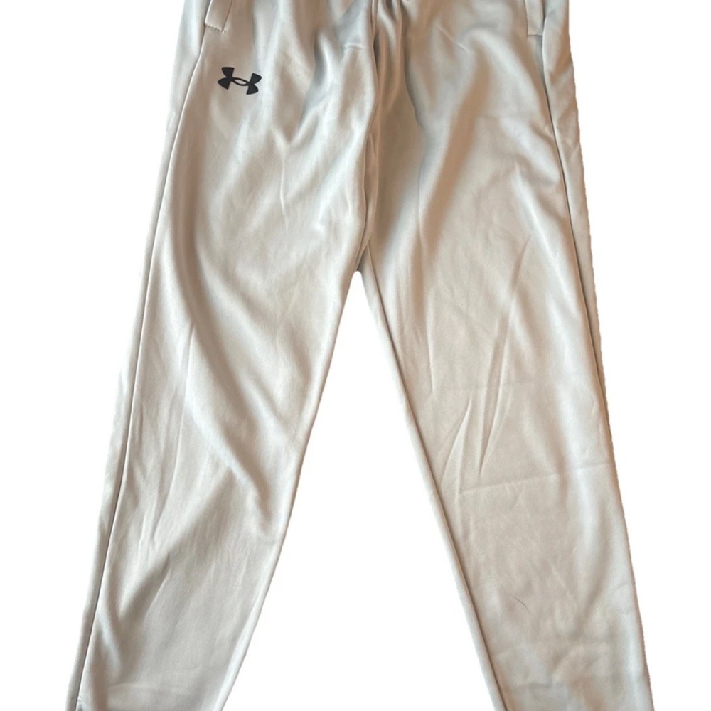 NWT Men's Under Armour UA 1373362 Gray Fleece Lined Loose Fit Joggers Small